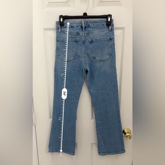 FRAME Denim Le Crop Mini Boot Size 26 Light Wash Stretchy Comfy - Picture 7 of 8